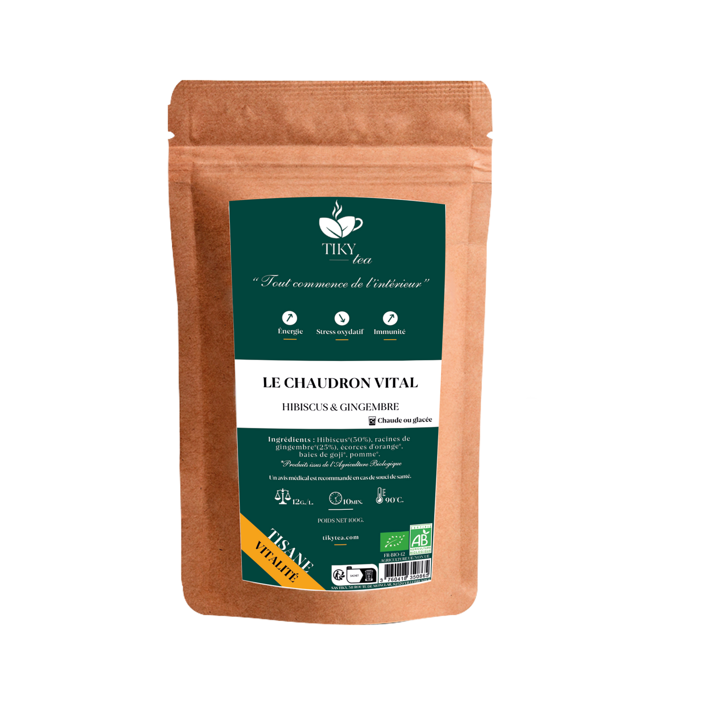 ÇA REPART COMME EN 40 - Hibiscus & Cannelle - BIO - TikyTea