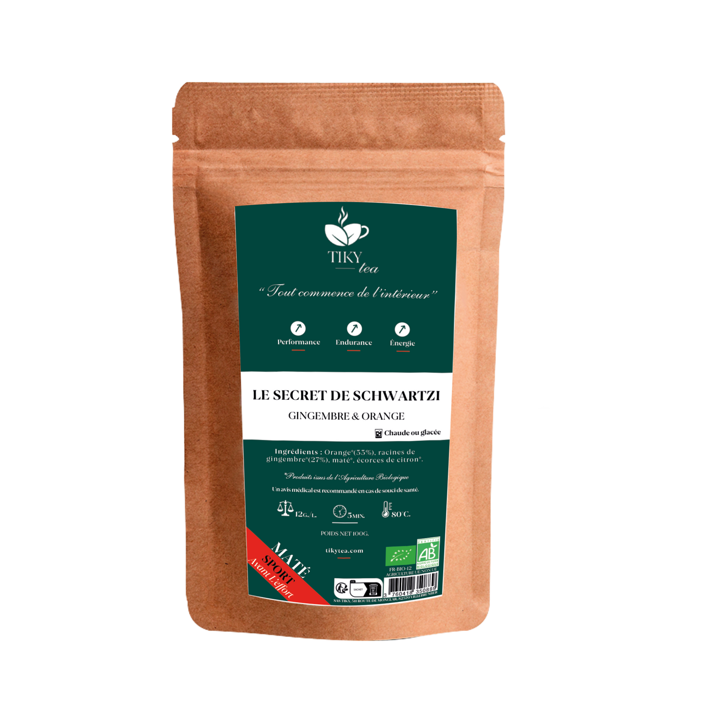 LE SECRET DE SCHWARTZI - Gingembre & Orange - BIO - TikyTea