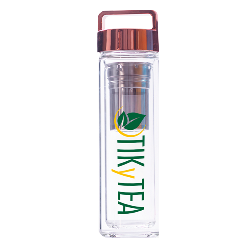 Thermos Bottle Glass - Bouteille verre avec Infuseur à thé - TikyTea
