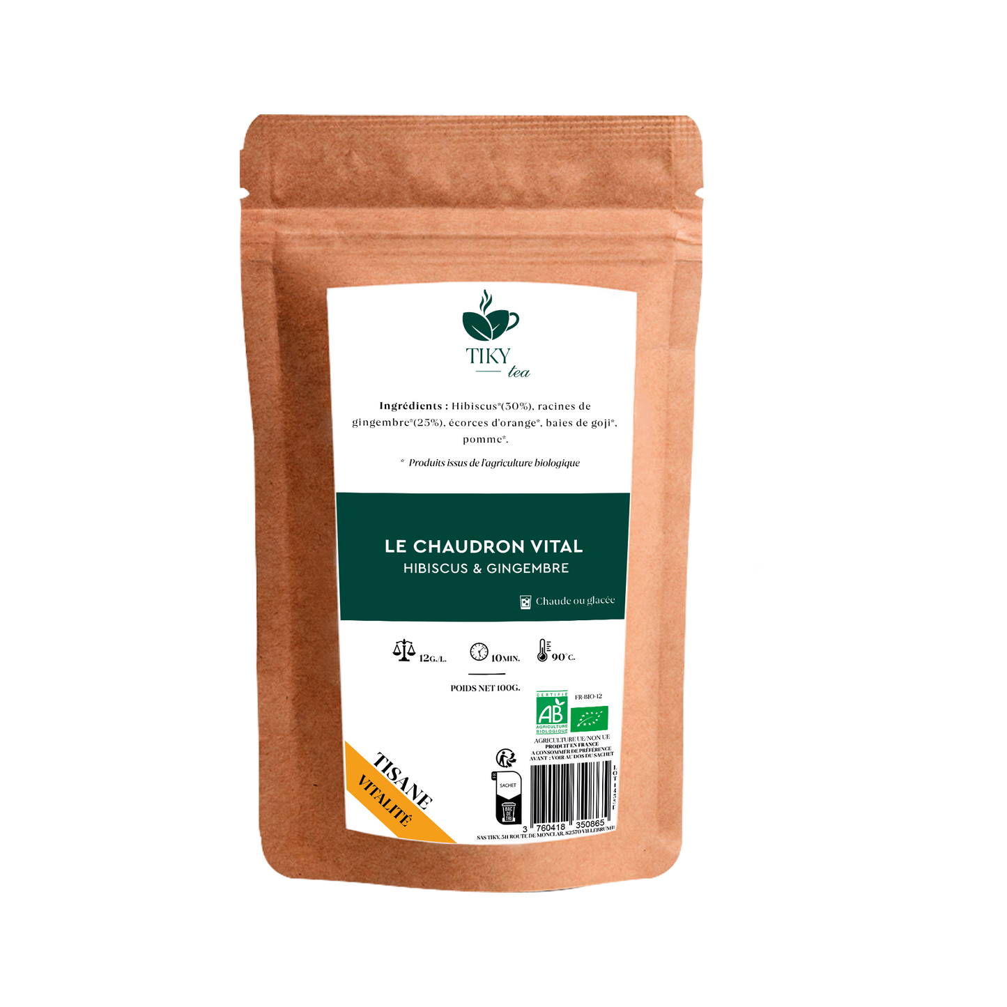 LE CHAUDRON VITAL - Hibiscus & Gingembre - BIO